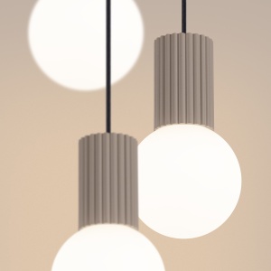 Lampă suspendată HALO 3P Taupe - Img 4