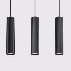 Lampă suspendată KARBON 3L Negru - Img 4