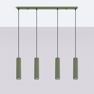 Lampă suspendată KARBON 4L verde măsliniu - Img 2