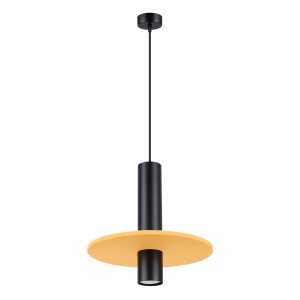 Lampă suspendată PELTA 1 negru/galben - Img 2