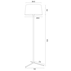 Lampadar 1 bec CAVALINO A8308 - Img 3