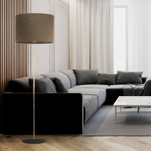 Lampadar Auriu Negru 1xE27 UMBERTO 16031TK - Img 2