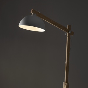 Lampadar Bej Alb 1xE27 OSLO 5592TK - Img 2