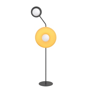 Lampadar KISS LP2 Negru Portocaliu - Img 2