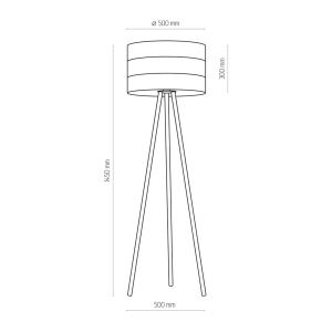 Lampadar Negru 1xE27 TAGO 5053TK - Img 4