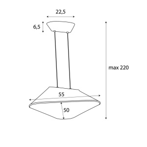 Lustra CARBON P0569 LED Galben Gri - Img 2