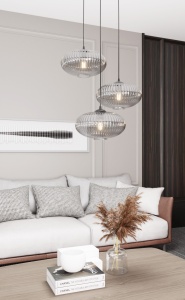 Lustra COCO 3 Negru PREM Grafit - Img 3