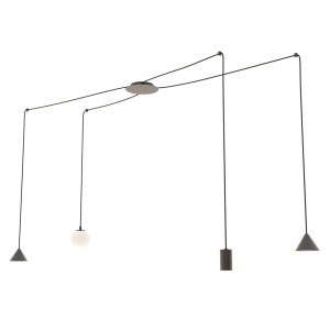 Lustra FUJI 4 Negru - Img 1