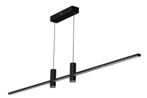 Lustra GERARDO PENDANT CCT Dimabil Negru + Telecomanda
