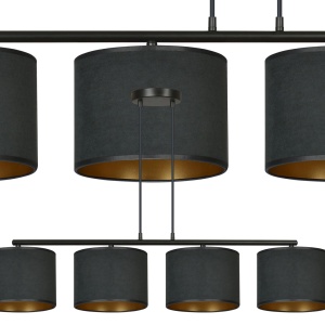 Lustra HILDE 4 Negru - Img 2