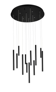 Lustra ILIOS 12 PENDANT 3-STEP Dimabil Negru