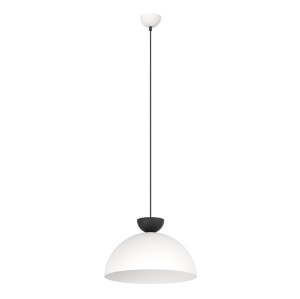 Lustra LUNARO 1L Negru Alb/Negru