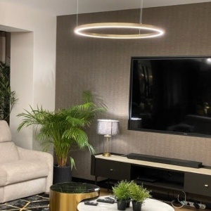 Lustra Midway Shiny XL Auriu LED 3000K - Img 3