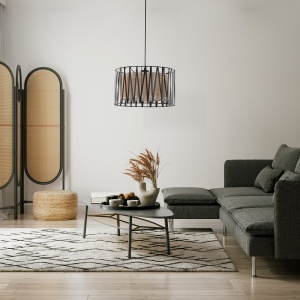Lustra Negru 1xE27 HARMONY 4562TK - Img 2