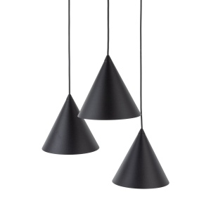 Lustra Negru 3xE27 CONO 10067TK - Img 2