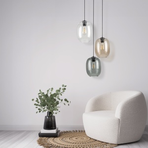 Lustra Negru 3xE27 ELIO 5973TK - Img 3
