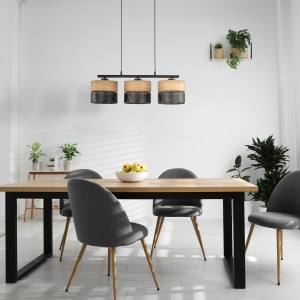 Lustra Negru 3xE27 NICOL 4801TK - Img 2