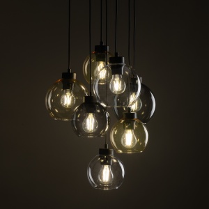 Lustra Negru 7xE27 CUBUS 10246TK - Img 2