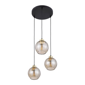 Lustra Negru Auriu 3xE27 DEVI 4637TK - Img 3