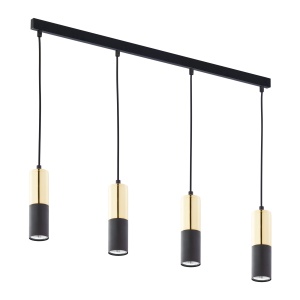 Lustra Negru Auriu 4xGU10 ELIT 4367TK - Img 1
