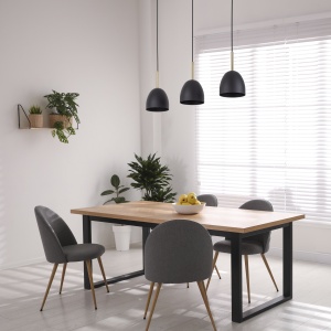 Lustra Negru Bej 3xE27 NORD 4871TK - Img 2