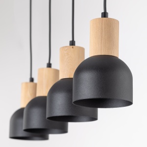 Lustra Negru Bej 4xE27 CAIRO 4896TK - Img 4