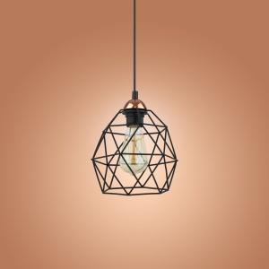 Lustra Negru Cupru 1xE27 GALAXY 1638TK - Img 3