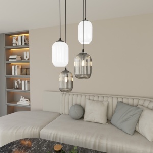 Lustra VERDI 4PREM Negru MIX - Img 3