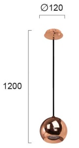 Pendul GU10 Ball 4141401 - Img 3