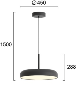 Pendul LED 3000K Deva 4326201 - Img 3