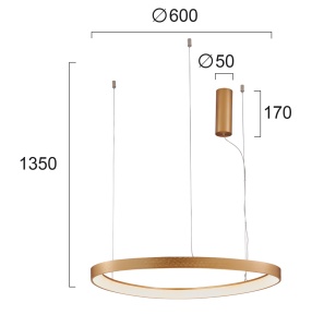 Pendul LED 3000K Loop 4222800 - Img 3