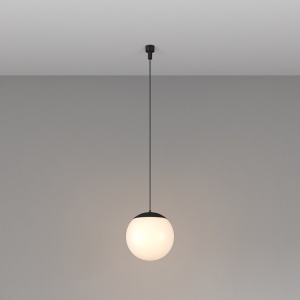 Pendul modern negru cu glob cu led Maytoni Luna d15 3000k