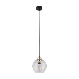 Pendul Negru Auriu 1xE27 DEVI 4646TK - Img 1