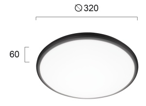 Plafoniera exterior LED 3000K Roni 4243000 - Img 2