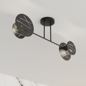 Plafoniera FRICK 2 Negru - Img 2