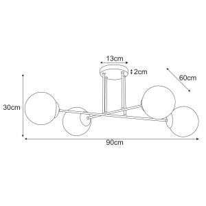 Plafoniera K-5403 - LUMIA - Img 3