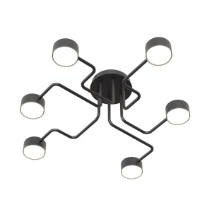 Plafoniera KURAGE 6 Negru