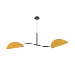 Plafoniera LOTUS 2 Negru Galben - Img 2