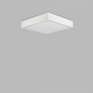 Plafoniera moderna alba patrata cu led 4000k Saona Superficie M