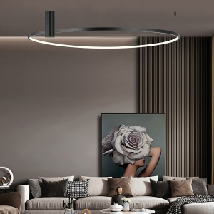 Plafoniera Ring L Negru LED CCT - Img 2