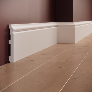 Plinta decorativa din polimer rigid S15 - 13.8x1.7x200 cm