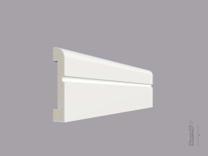 Plinta poliuretan de interior PL03 dimensiuni 100x20x2000mm - Img 1