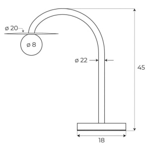 Veioza ENIGMA T0060 LED Rosu - Img 4