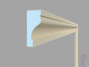 Ancadrament fereastra exterior FP105 dimensiuni 130x55x2000mm - Img 3