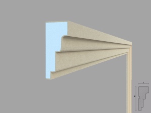 Ancadrament fereastra exterior FP115 dimensiuni 120x50x2000mm - Img 3
