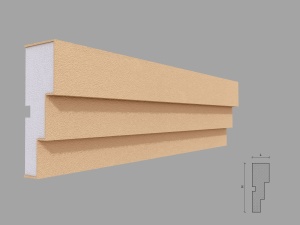 Ancadrament fereastra exterior FP133 dimensiuni 115x40x2000mm - Img 1