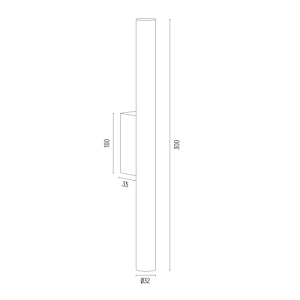 Aplica perete 2 becuri LED GRECO A7222 - Img 4