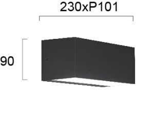 Aplica perete exterior LED 3000K Amelia 4257100 - Img 2