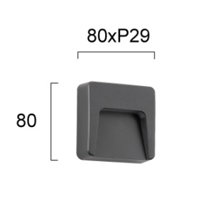 Aplica perete exterior LED 3000K Cop 4308800 - Img 2