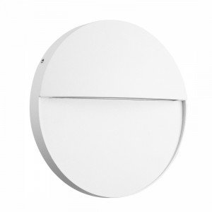 Aplica perete exterior moderna rotunda alba cu led Baker M